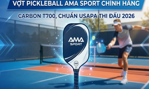 Vợt Pickleball AMA Sport Chính Hãng – Carbon T700, Chuẩn USAPA Thi Đấu 2026 